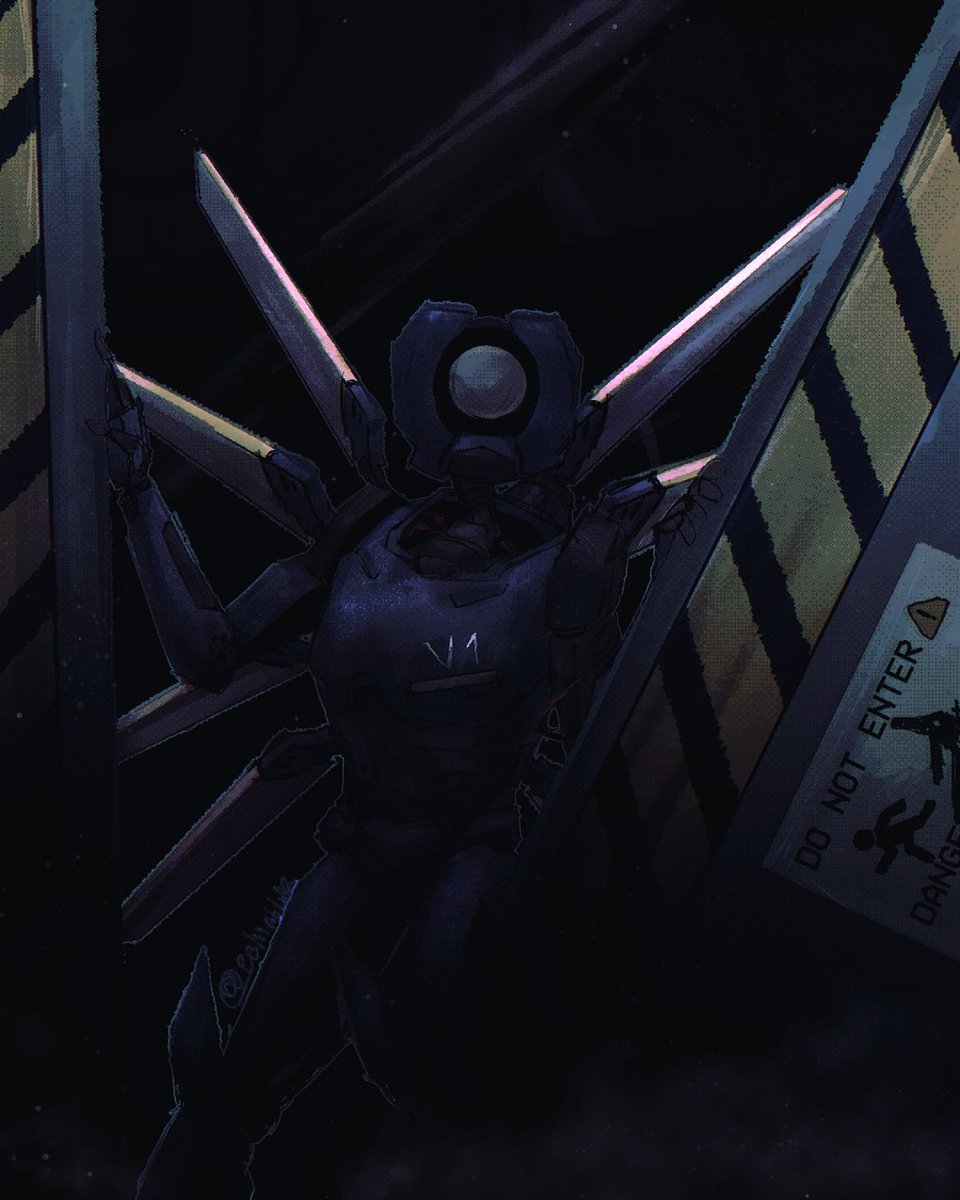 ecliintlu's tweet photo. #v1 #ultrakill 
coming back to drawing with a little creepy v1 (it's a spooky month, after all |33) https://t.co/uyqPQHPpca