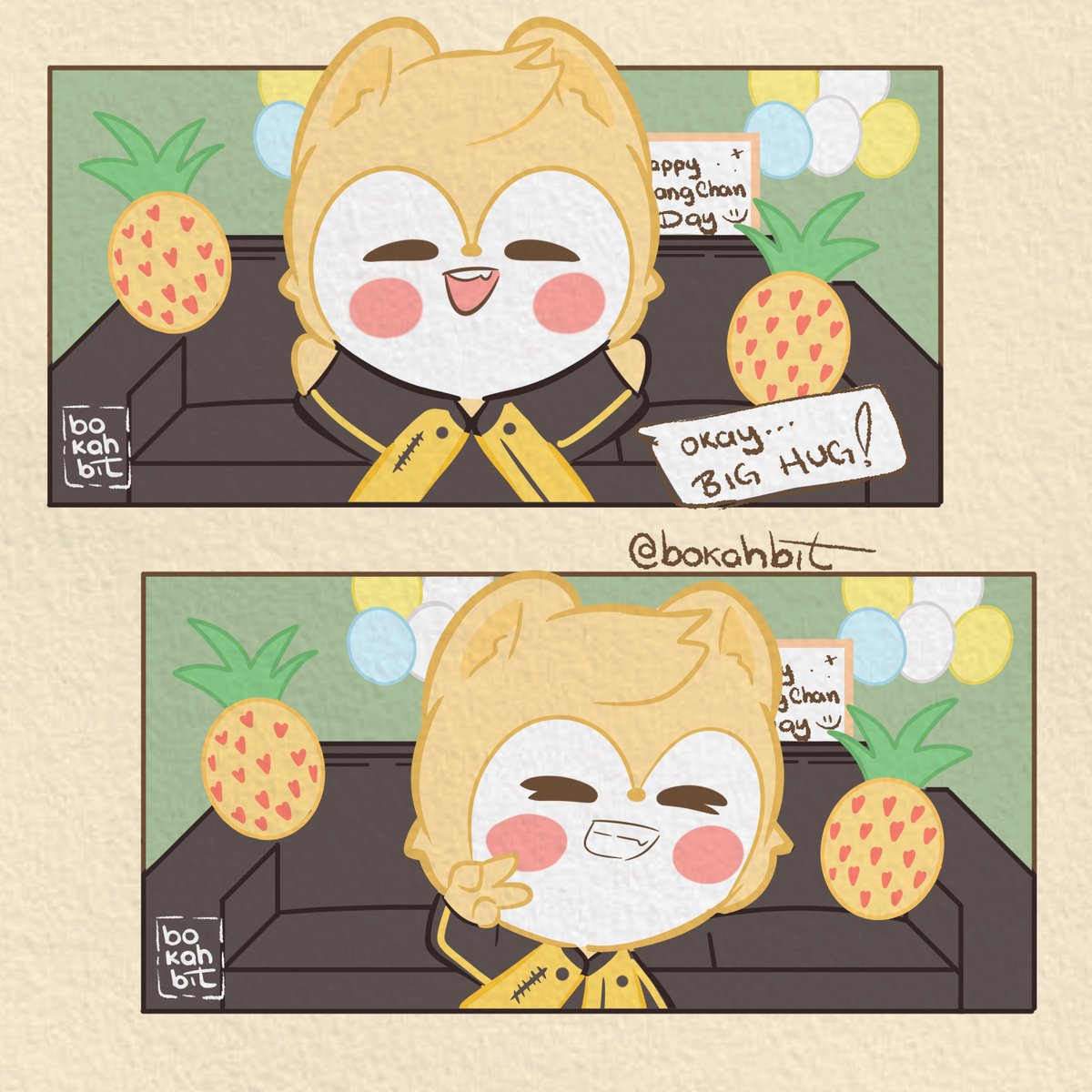 bokahbit's tweet photo. Chan's room 03/10/26 🥺💛
#chansroom #SKZOOFanart #BangChanfanart https://t.co/uWEraoWdp8
