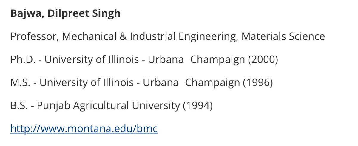 Oilfield_Rando's tweet photo. Montana State University’s Mechanical/Industrial Engineering Department is headed by a graduate of the Punjab Agricultural University. https://t.co/wkwtLjZjfJ