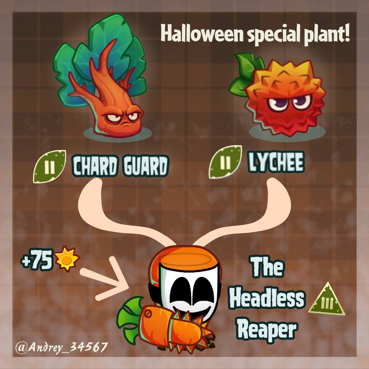 ManPanCake_228's tweet photo. @PvZ3_WCHB Idk I tried to do a new plant for Halloween. https://t.co/uVKOnG0RX9
