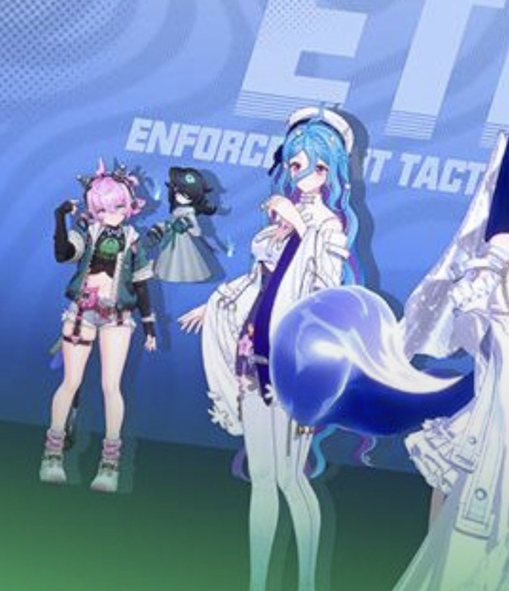 CreamsodaMzw6's tweet photo. I'm too lazy to make a full document, so I'm just Yap here about the Elyms design rq. I don't really think they are actually deleting Elyms designs given how her OG design has been speared multiple times (Chaos trailer) (Bagel Icon) and there is even a model of her? #Elyms #NTE https://t.co/7rqXc0KaVa