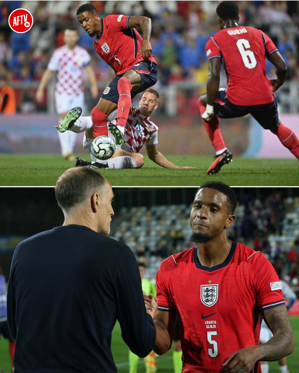 AFTVMedia's tweet photo. 📷 Bukayo Saka played the full 90 minutes, scored a brace, took the joint-most shots (5), created a chance, and earned a 9.0 rating in England’s 7-0 demolition of Croatia.

Ezri Konsa also played the full 90 minutes and recorded 6 defensive contributions, winning 75% of his ground duels.

Eberechi Eze came on and played 20 minutes, while Myles Lewis-Skelly also came on and featured for 11 minutes.