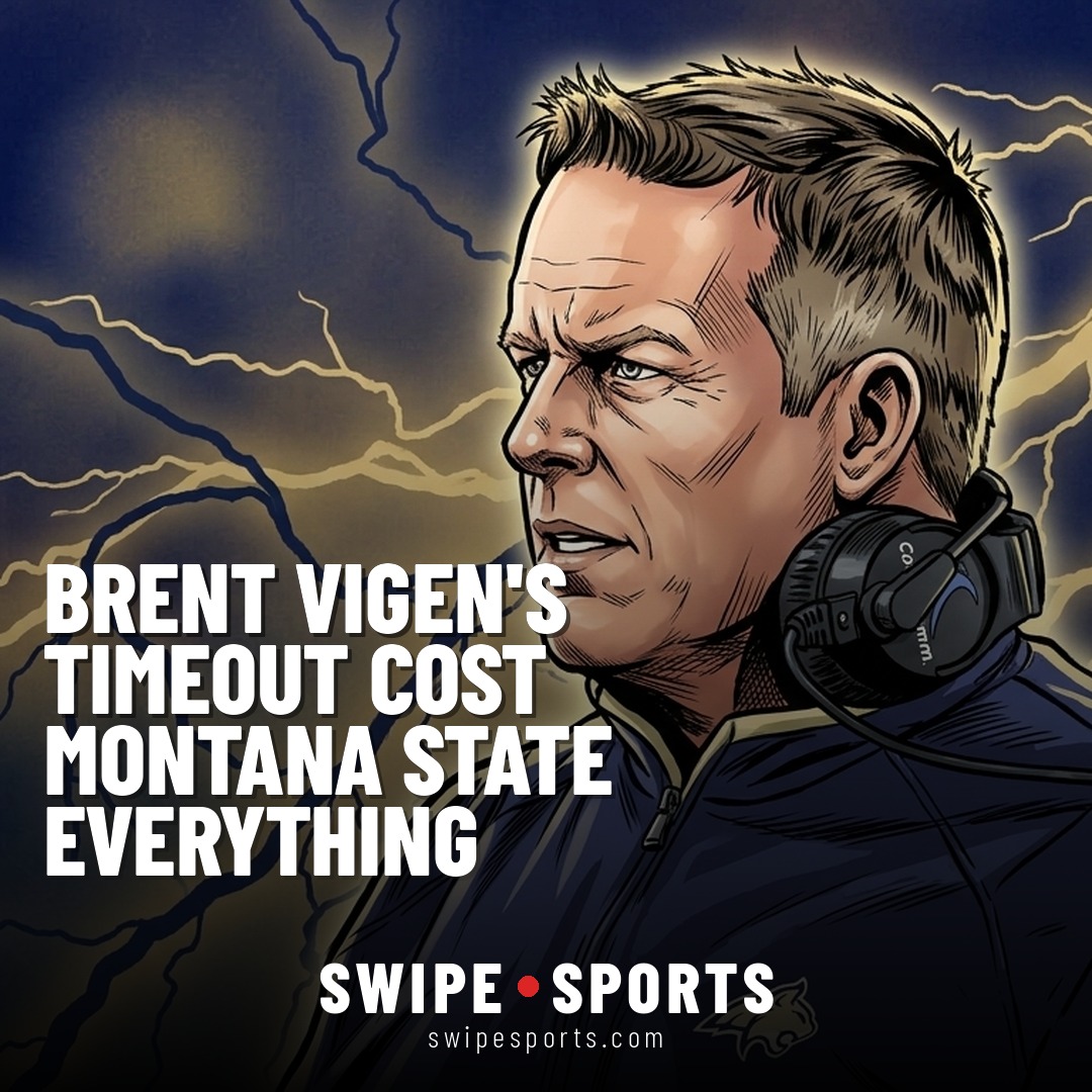 swipe_sports's tweet photo. Brent Vigen had a timeout in his pocket with one second left. He used it to help Idaho get set instead. Who blew this game? https://t.co/60DIIwXNtZ