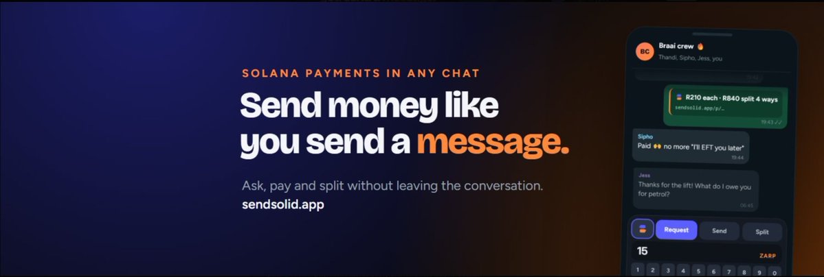sendwifsolid's tweet photo. $SENDWIFSOL is live!

CA: 87z2zKnxNWuYcvGRrEiaqZhNuV5osC8r62LqExudpump https://t.co/FRkzLQIlK0