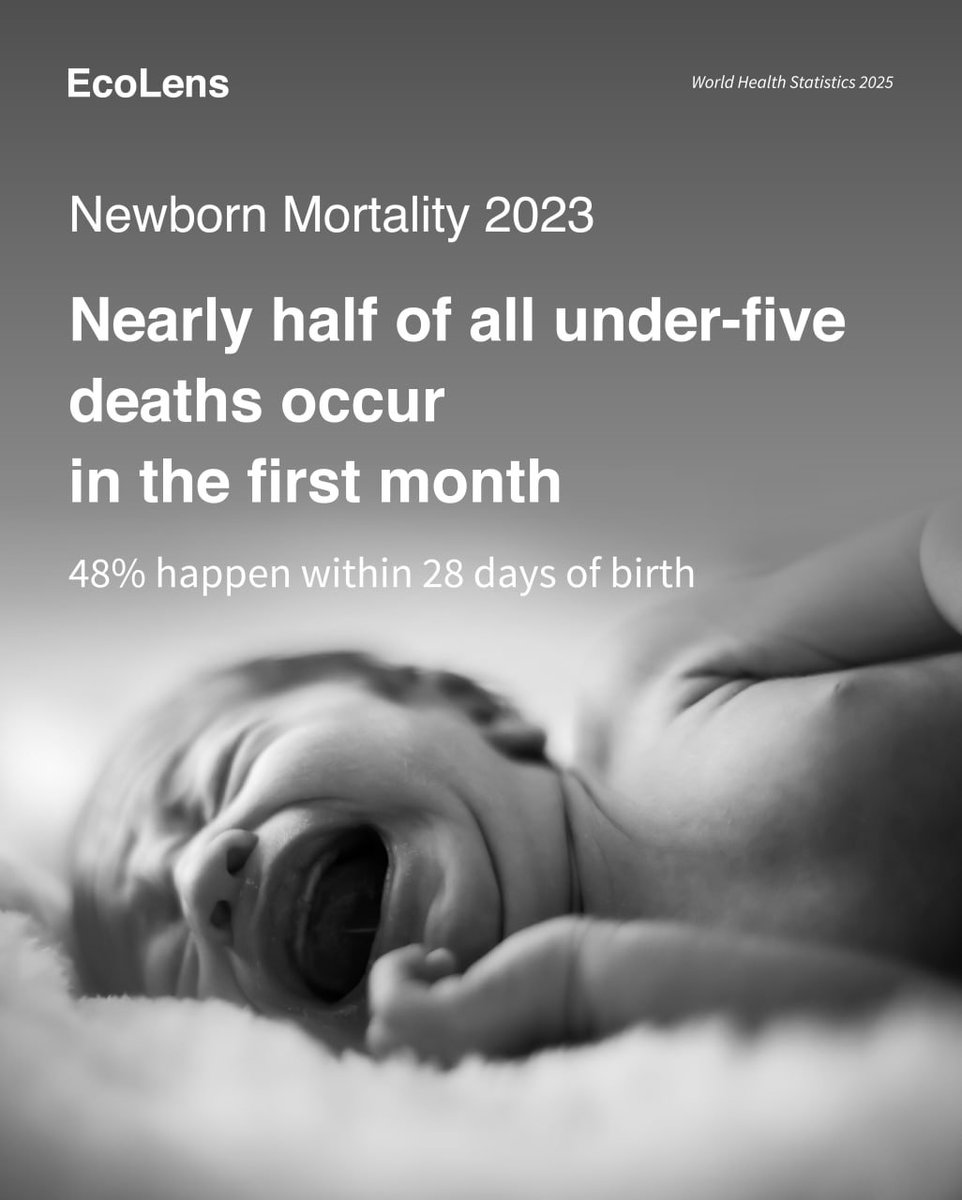 EcoLensProject's tweet photo. Every child deserves not only protection under the law, but the chance to survive and thrive. 🌍 Nearly half of all under-five deaths occur in the first 28 days of life. Protecting children’s rights must begin from birth.👶

#ChildRights
#GlobalHealth https://t.co/OVXiVQlIuk