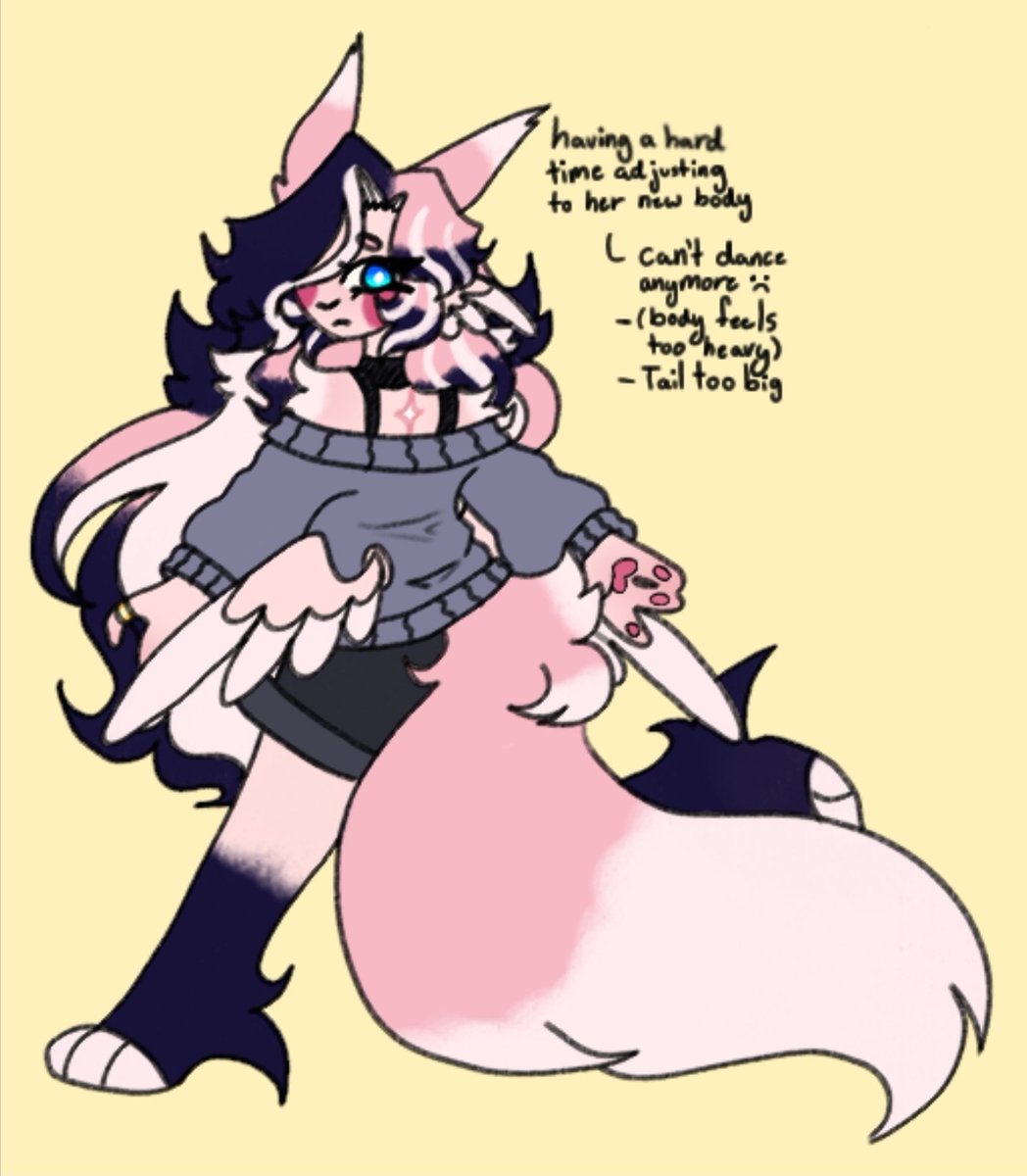 LoserLilith06's tweet photo. Small info doodles for my gals.

Lore info: Both had to get a massive design change before they were released. These design impact them in different ways.

Can wait to see how they'll interact with the main cast :]
#whoc #whau #rebootau #ocart #doodles 🪻🌻🌸 https://t.co/SOFhJMHIsw