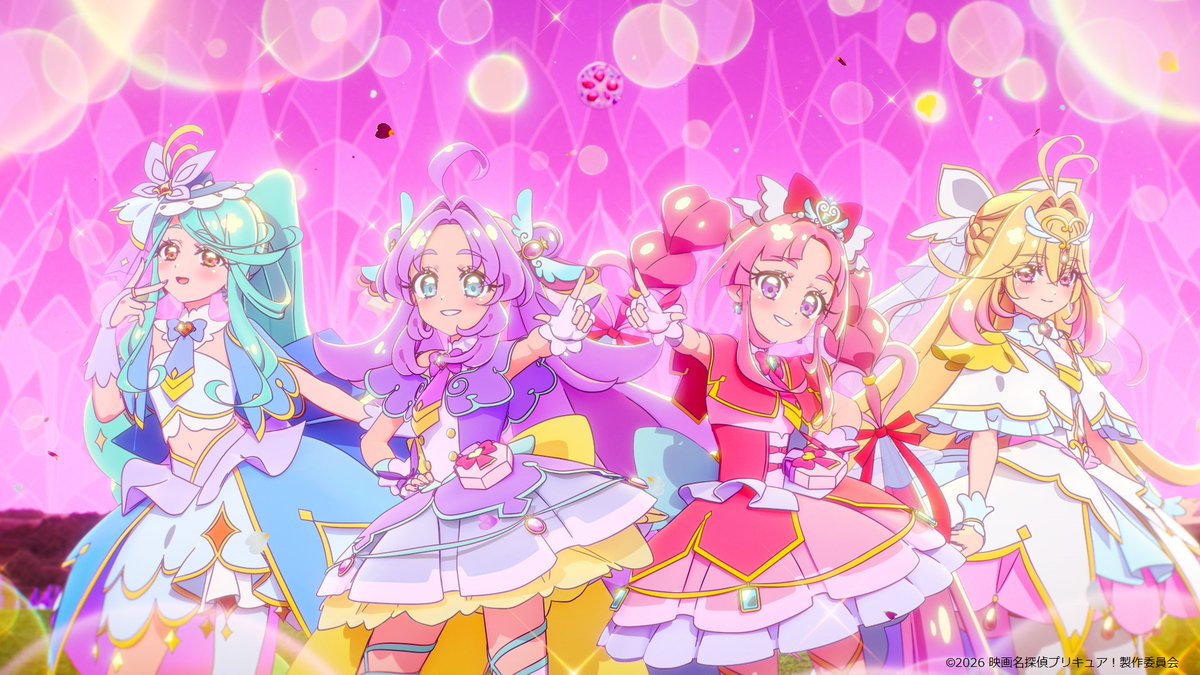 precure_movie's tweet photo. #たんプリ #キミプリ #わんぷり が一緒に💖
⋱⋱ エンディングダンススチール ⋰⋰
⠀
㊗️映画 #プリキュア シリーズ史上最速！
　興行収入𝟏𝟎億円突破🎉
⠀
映画のエンドロールに流れる
🎶エンディング主題歌「FIRST PRISM」が
やさしく響くダンスシーン✨
映画館で何度でも楽しんでね👀
⠀
#映画たんプリ 大ヒット上映中🎬