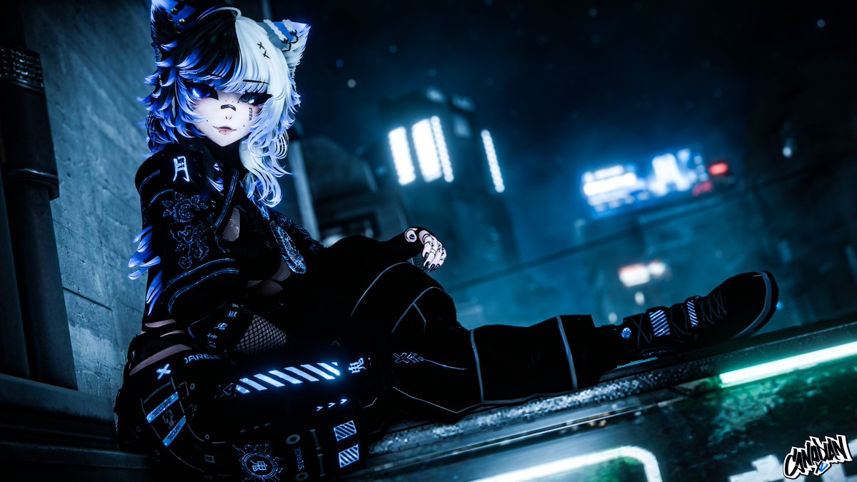 NOTCanadianXD's tweet photo. Glowing in the city's nightlife 

Kuroshi by @Eternalmemorie9 releasing oct 8th https://t.co/FrILskPhkc