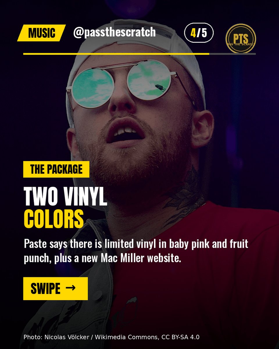 cryptonewb_e's tweet photo. Mac Miller's estate put three songs on a 10th-anniversary Divine Feminine edition: Grand, Chanel 13, and Butterflies with Thundercat. Butterflies came out last month, per Paste.
Pink and fruit-punch vinyl, plus a new site.
#MacMiller #PassTheScratch https://t.co/pcALBRNbmB