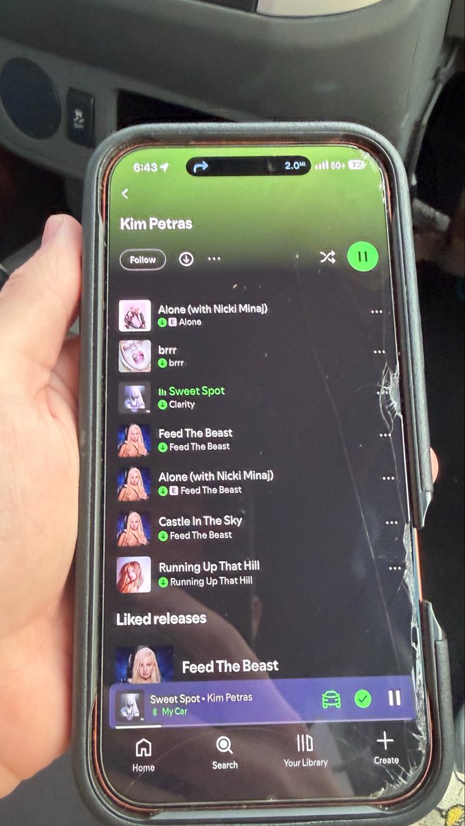 trentsdetour's tweet photo. trade let me aux on his phone and this was his saved kim songs… https://t.co/HJH5MrWzH7