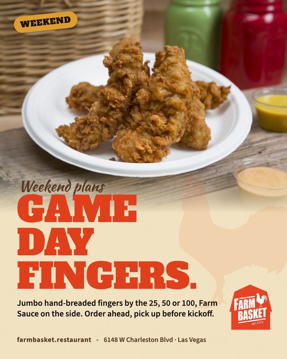 TheFarmBasket's tweet photo. Game day fingers for the whole couch. 25, 50 or 100, Farm Sauce on the side. Order ahead.

https://t.co/buL4CkXX8z #FarmBasket #GameDay https://t.co/a2FfDojwVt