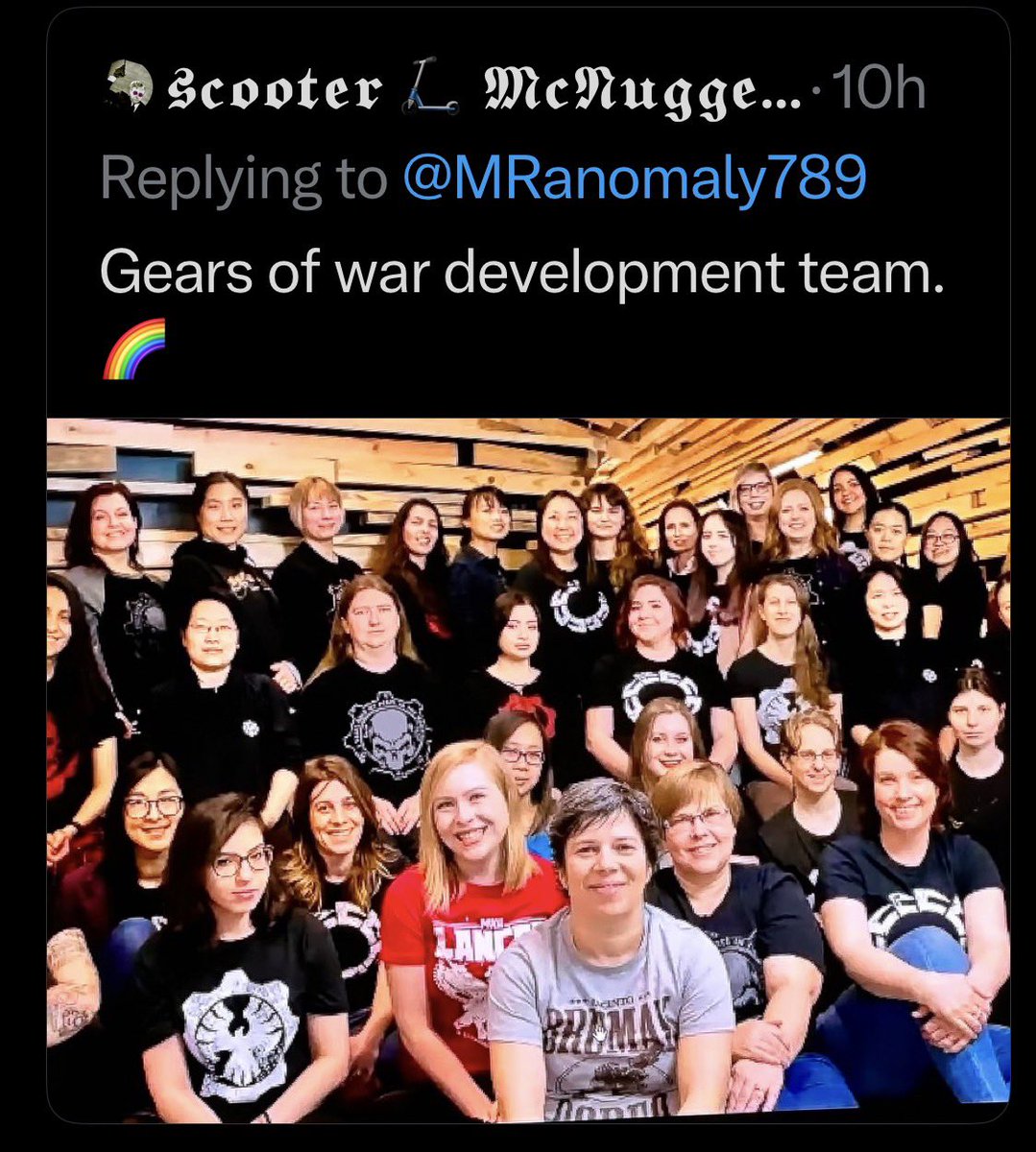 RyanPrice1515's tweet photo. @TheMetzMan @Mr_J_Washington @owlluscious @MasterMold76 This is why video games suck now. There should only be one woman on the team, and her only job is to stop the men from making women's boobs bigger than their heads in the game. https://t.co/lwI9yGkqfw