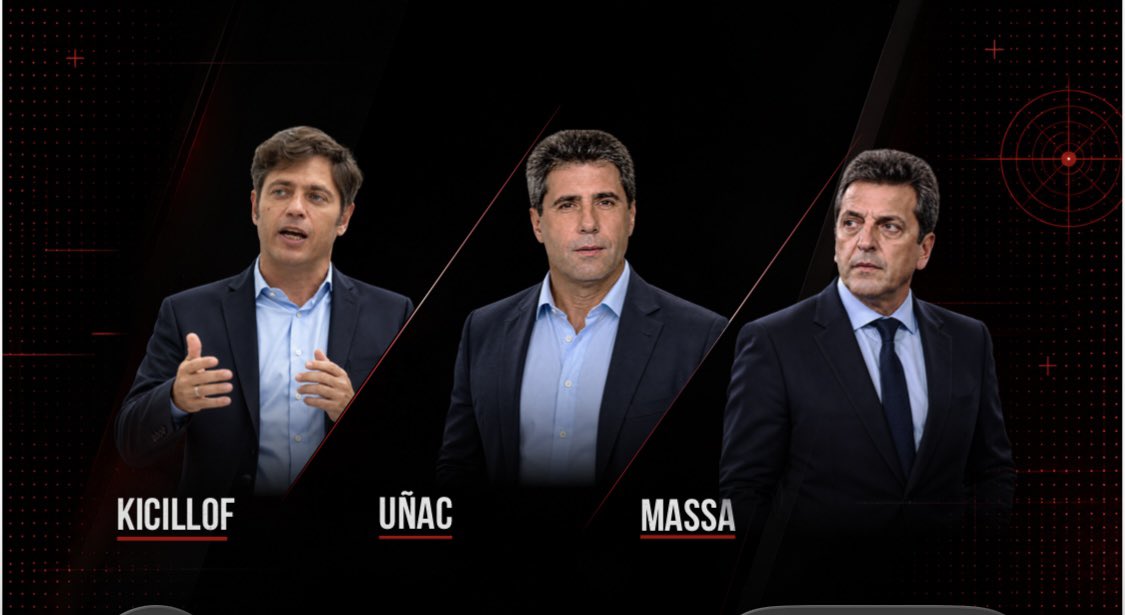 divoskus's tweet photo. @JMilei ¿Y el peronismo? 

Con @Kicillofok decidido a jugar, con @sergiounac en modo candidato lanzado a recorrer el país y @SergioMassa en silencio pero con una oportunidad en busca de la revancha. 

¿Hay PASO? ¿Podría haber PAS? O deben preparar una interna para definir “al candidato” https://t.co/dRO1gwXRjV