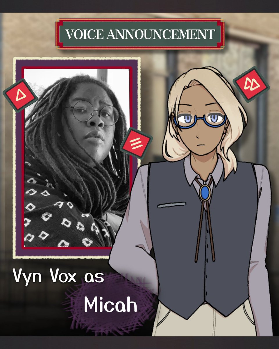 VynVoxVa's tweet photo. 🧠ROLE ANNOUNCEMENT🧠

I voice the well-adjusted and dearly beloved Micah in synaphony! Thank you @no_xiruo and the team for having me this Spooktober! 

#SpooktoberVNJam #VO #VA #IndieVN https://t.co/GwxXDRx6zG