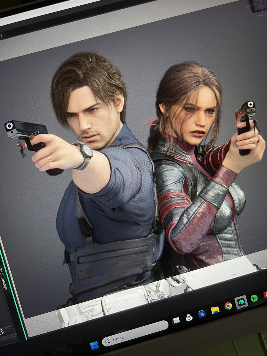 blushyleon's tweet photo. was planning to make a quick key art but these two can’t keep their hands off each other omg let me work 🙄 https://t.co/nSqoE5ffsJ