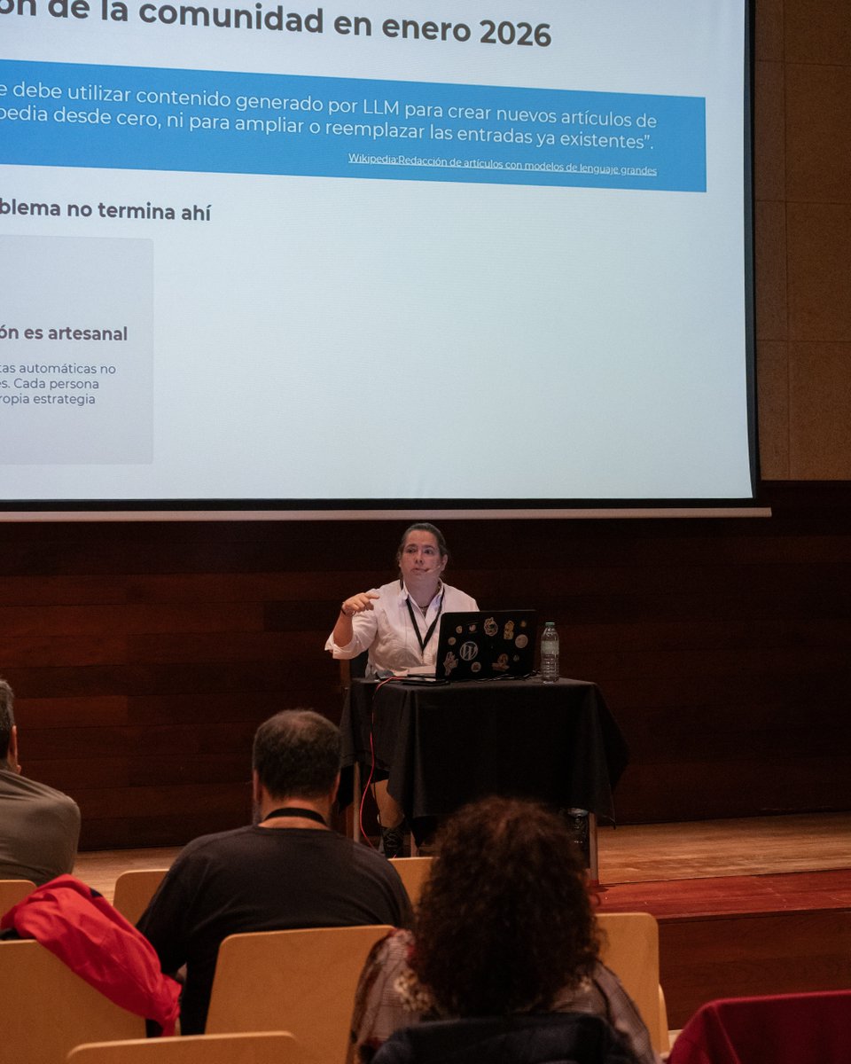 wikimedia_es's tweet photo. Un diálogo enriquecido por la tarde con las ponencias de Ana Afonso (@wikimedia_pt) y los wikimedistas Matilde Cuadro, Tomás Antolín, Santiago Tejero y Pedro Pacheco.

¡Mañana afrontamos la última jornada de #WMES2026 en Zamora! 📍 https://t.co/BzL67HqADv