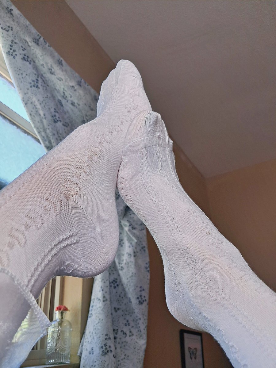 mia_grace_4's tweet photo. White Ruffle Socks for Saturday https://t.co/g6ZY1iUw0m
