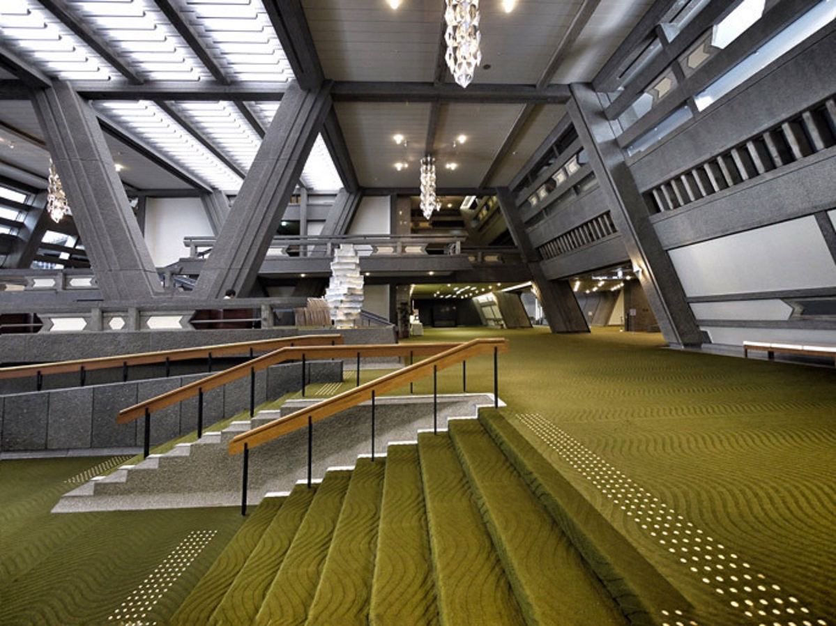 SciFiArchives's tweet photo. Kyoto International Conference Center, Japan. Brutalism that feels straight out of science fiction. https://t.co/JnXd1kcGT9