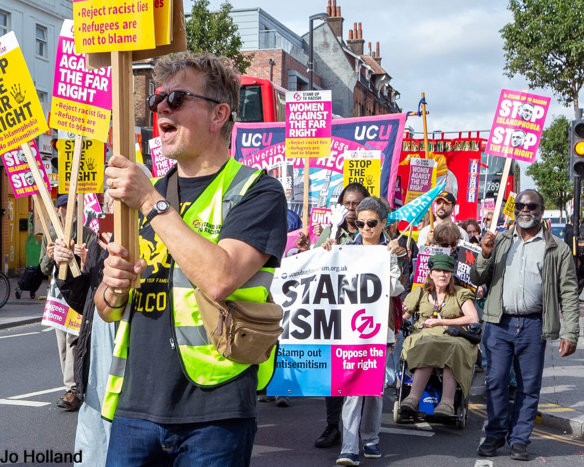 AntiRacismDay's tweet photo. Big well done to everyone on today’s Croydon unity demo. 

We stand together - united against racism &amp; the far right https://t.co/oCG0apRBUP