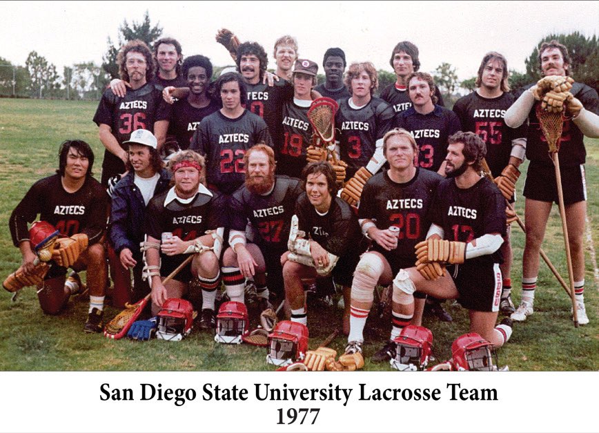 LaxBrand's tweet photo. San Diego State Lacrosse 1977 https://t.co/JMm0DOa3sc