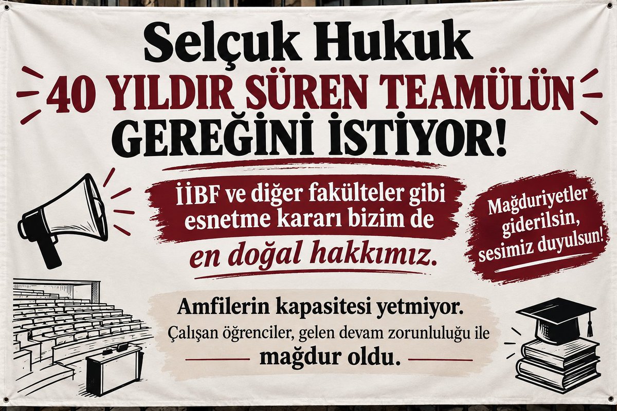 su_hukukmagduru's tweet photo. MEVZUAT DEĞİŞİKLİĞİ GEÇMİŞE DEĞİL GELECEĞE UYGULANSIN. 
#selcukhukuk #suhfyoklamayikaldir #AdilGecisİstiyoruz #suhfyoklamahayir @bakbulutberrin @latifselvi42 @ProfDrHYilmaz https://t.co/eYVSxq7HjY