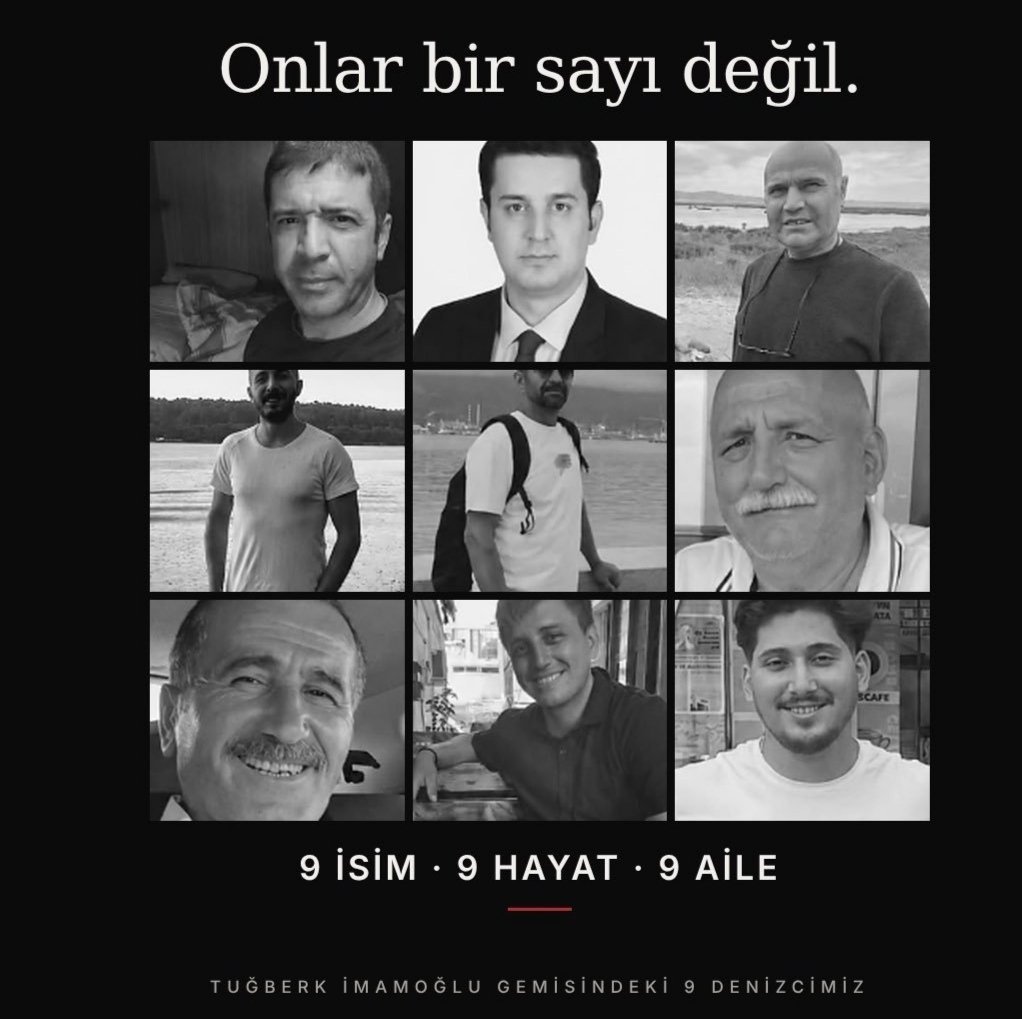 sturk_ziya's tweet photo. SİLİVRİ’DE DOKUZ DENİZCİ
HALA DENİZİN DİBİNDE.

Dokuz insan.
Dokuz aile.
Dokuz bekleyiş.

Aileler cenazelerini istiyor.
Bir mezar, bir dua, bir vedalaşma hakkı istiyor.

DENİZ SUSUYOR.
DEVLET SUSMASIN.
@UABakanligi @a_uraloglu
#DokuzDenizciyeSesOl https://t.co/aYPR2BVGpm