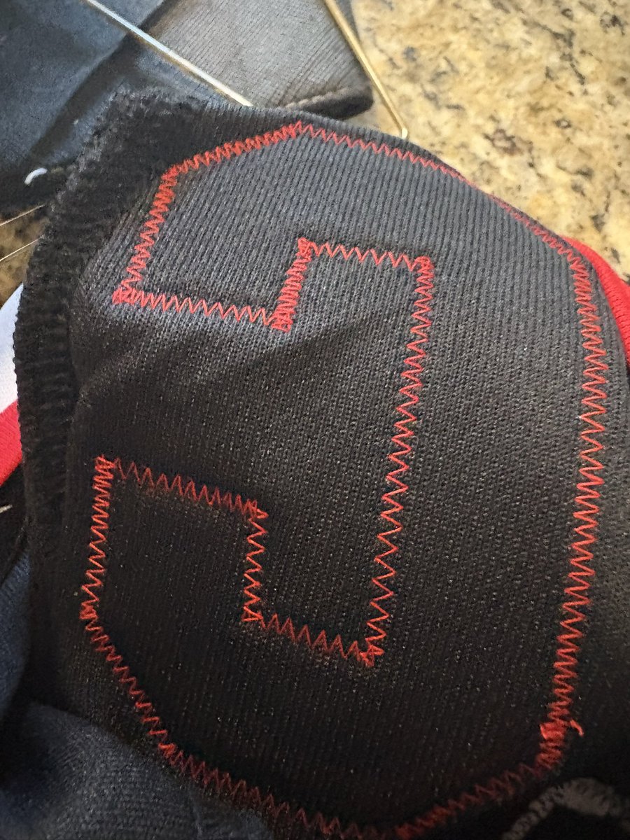 greenedout20's tweet photo. Hey @Fanatics in case you didn’t know what proper stitching is instead of stupid heat press here’s what it looks like https://t.co/aNCvzXsdn6