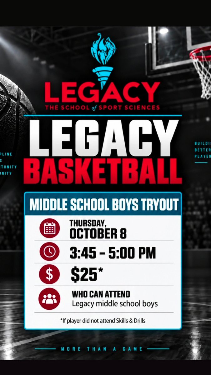 MbbTitans's tweet photo. MS Boys Basketball Tryouts - See you this Thursday!  

Click link below👇🏾 to pre-register
https://t.co/xkzq5XcEkb

(Only need to register and pay, if you did NOT participate in Skills/Drills event) https://t.co/tJHy9V6H9x