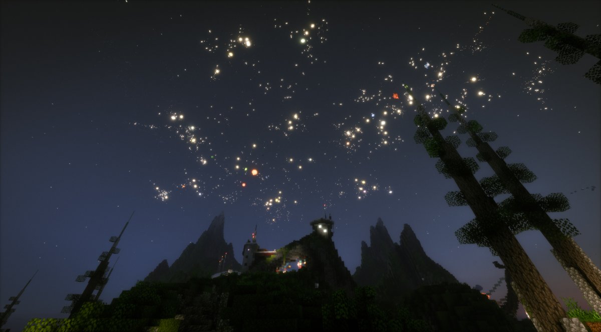 GTWScar's tweet photo. Huge thank you for all the support on my Galaxy build above Hermitcraft. All the comments have been so nice, thank you!! https://t.co/bEqx5UgwTM