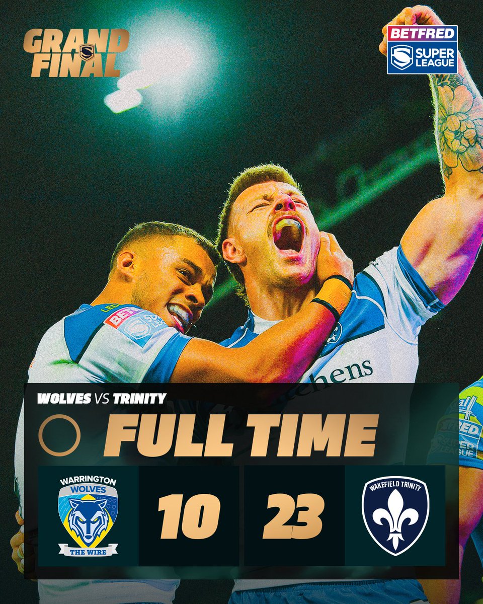 SuperLeague's tweet photo. THEY’VE DONE IT! 💥

@WTrinityRL have won the 2026 @Betfred #SuperLeague and there is a brand new name on the Trophy! 🏆 https://t.co/OTpKNlRJaZ