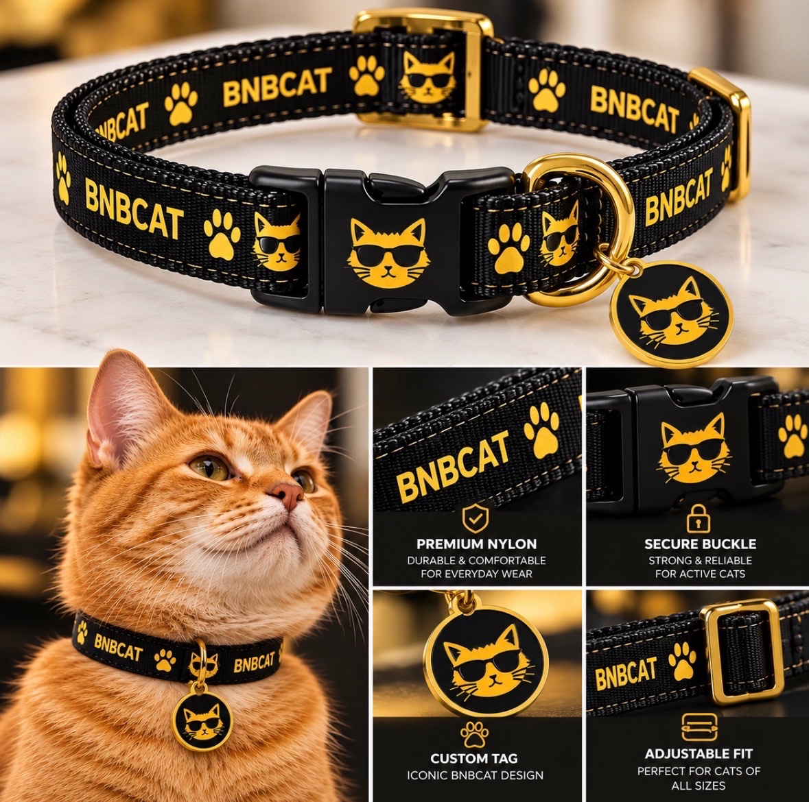 CTOBNBCAT_x's tweet photo. $BNBCAT MERCH IS COMING. 🐱💛

Official BNBCAT merch dropping soon.

And we’re not just dropping it…

We’ll be giving some away to the community. 👀🎁

Built by the community.
Worn by the community.

🐾 Profits from BNBCAT merch will be donated to cat shelters, rescue organizations, and other causes supporting cats in need. 💛