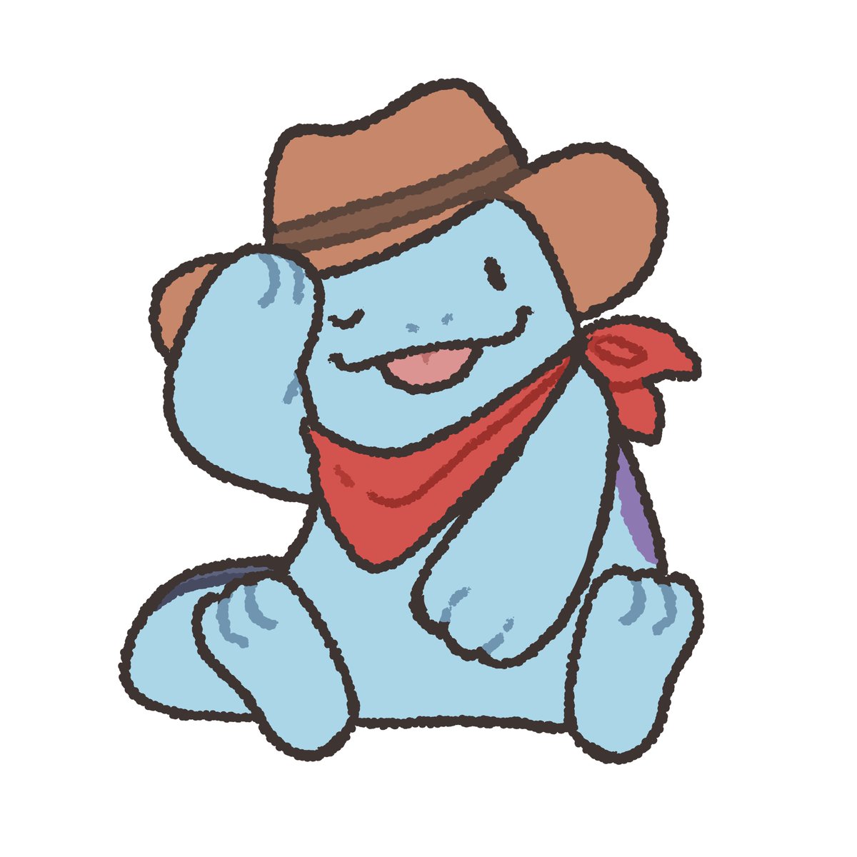 lozyrosie's tweet photo. cowboy quagsire ko-fi request! https://t.co/Mo5TDTQwbQ