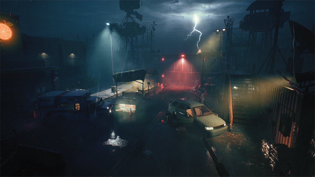 VeilgrainDev's tweet photo. Same checkpoint, two views: the level in the editor, and what the player actually sees with the HUD on.
Pale Static, a first-person survival horror I'm making solo in UE5.

#ScreenshotSaturday #indiedev #gamedev #horrorgame #PaleStatic https://t.co/hYTIJQ8J7q
