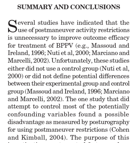 BW27811's tweet photo. Treatment of #BPPV Benign Paroxysmal Positional Vertigo: Necessity of Post-Maneuver Patient Restrictions 

https://t.co/HULB0PCapw via @academia https://t.co/M0pFocoqVK
