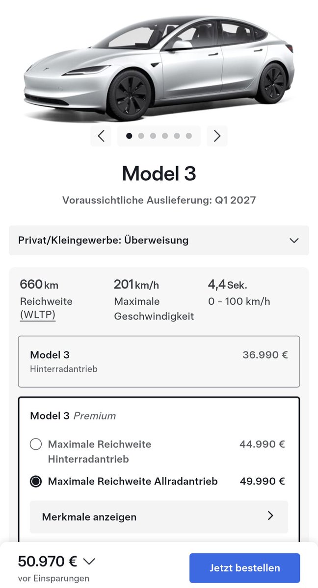 d_kinimo's tweet photo. 🇩🇪 ist so back mit @BMW 💪 ! 
Nur 10000 € teurer als der direkte Konkurrent
@teslaeurope Model 3, dafür aber mit 70 PS weniger und ohne:
Matrix-LED 
Ledersitze
Panorama-Glasdach
Premium-Soundsystem mit Subwoofern
Display in der zweiten Sitzreihe
Sitzbelüftung vorn
Sitzheizung hinten
Lenkradheizung
elektrische Heckklappe
und keine Option auf FSD
🥳