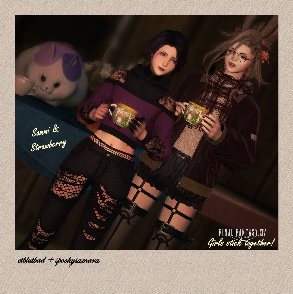 ctblutbad's tweet photo. Girls' girls! 🩷💜

#ffxiv #ff14 #gposeaddict #mmorpg #gamergirl https://t.co/8iFvXycBd4