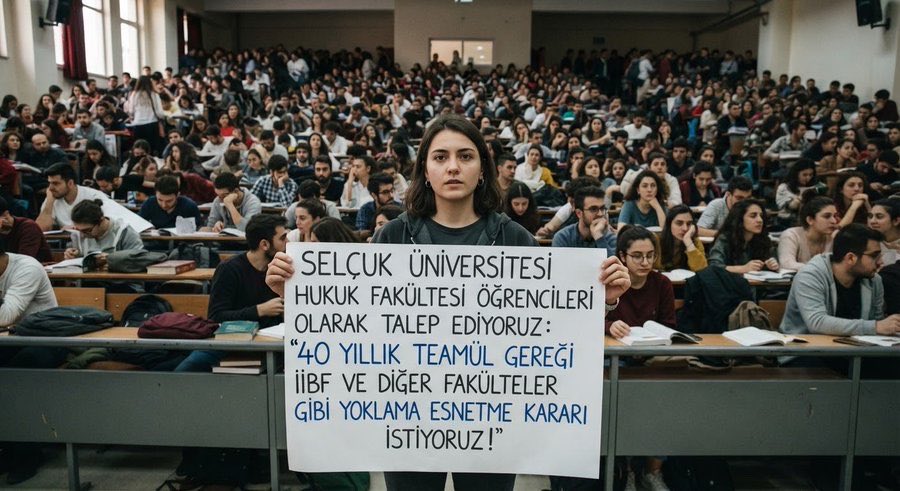 nnisauysal1's tweet photo. SELÇUK ÜNİVERSİTESİ HUKUK FAKÜLTESİ ÖĞRENCİLERİ OLARAK TALEP EDİYORUZ: "40 YILLIK TEAMÜL GEREĞİ İİBF VE DİĞER FAKÜLTELER GİBİ YOKLAMA ESNETME KARARI İSTİYORUZ!" https://t.co/nqSnEsa3OY