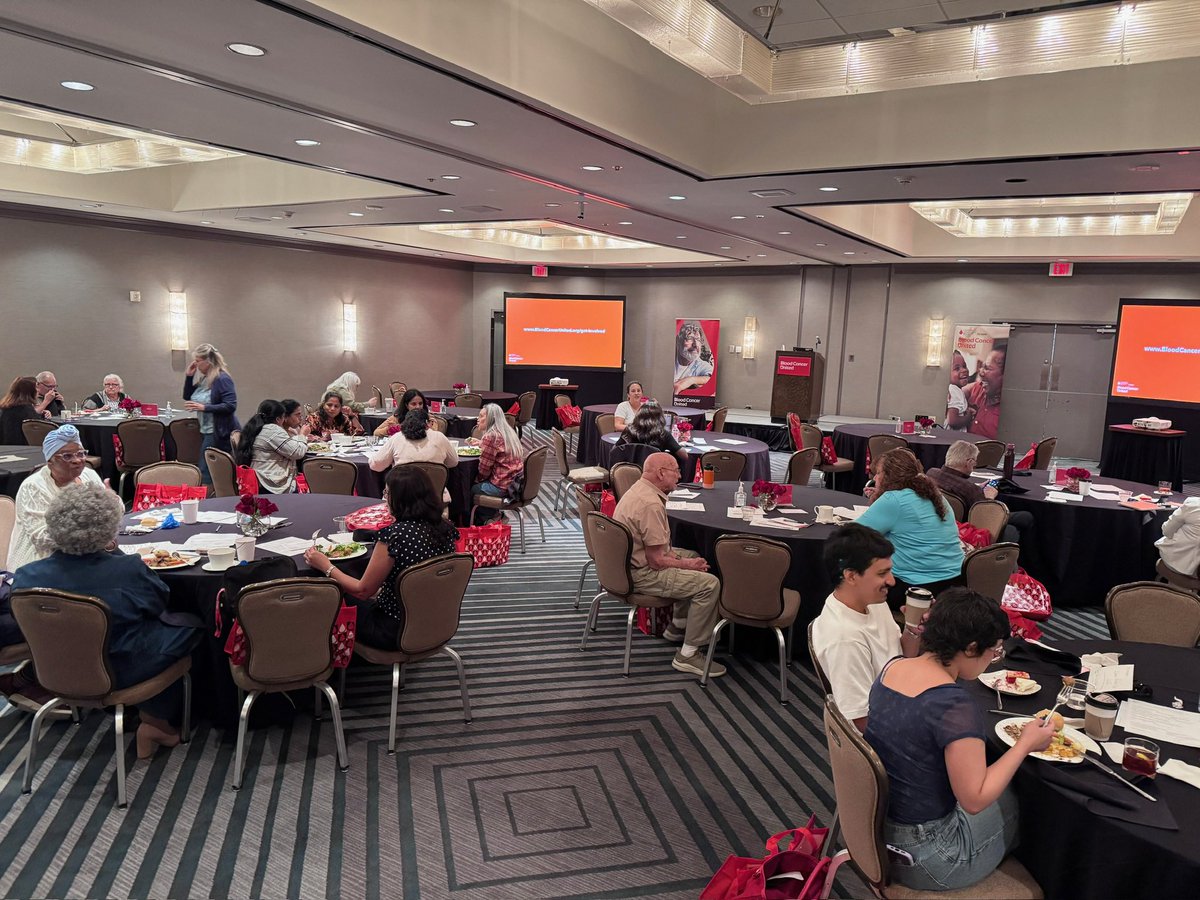 Gabetasanchez's tweet photo. So happy to speak about life after CAR-T and stem cell transplant for patients with lymphoma with so many survivors and caregivers. Such a special group and a great reminder of why survivorship matters so much.
@BloodCancerUtd https://t.co/xhJxJizRkB