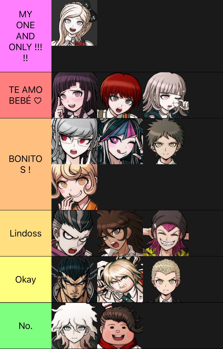 princesssdiaryz's tweet photo. |🌷|  Dejo mi tierlist de personajes que me gustan y de los ships de sonia !!! https://t.co/iVXkqYneij