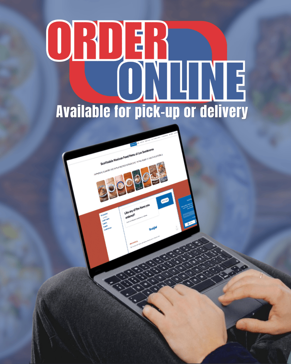 LosSombrerosAZ's tweet photo. Busy night ahead? Let us do the heavy lifting. Browse the menu, select your favorites, and choose pickup or delivery. Order online now!๐ฎ
#LosSombreros #ScottsdaleEats #OrderOnline https://t.co/goQSH7RJ6b https://t.co/J6WXyLOQDA