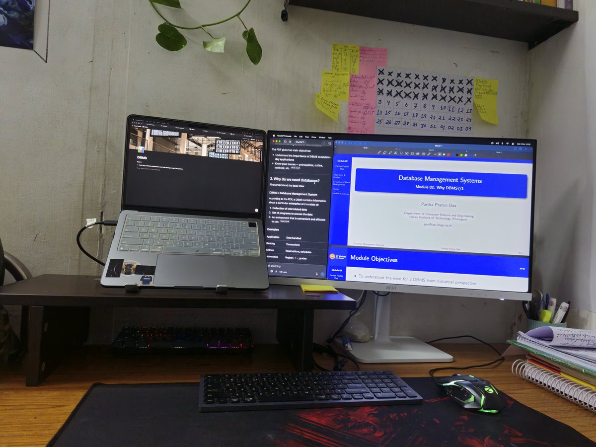 _Nipun_Pandey_'s tweet photo. Day 37 📚

Not a fully productive day, but I managed to revise 4 out of the 5 DBMS modules I studied this week.

#StudyLog #DBMS #LearningInPublic https://t.co/S65GSPNnCU