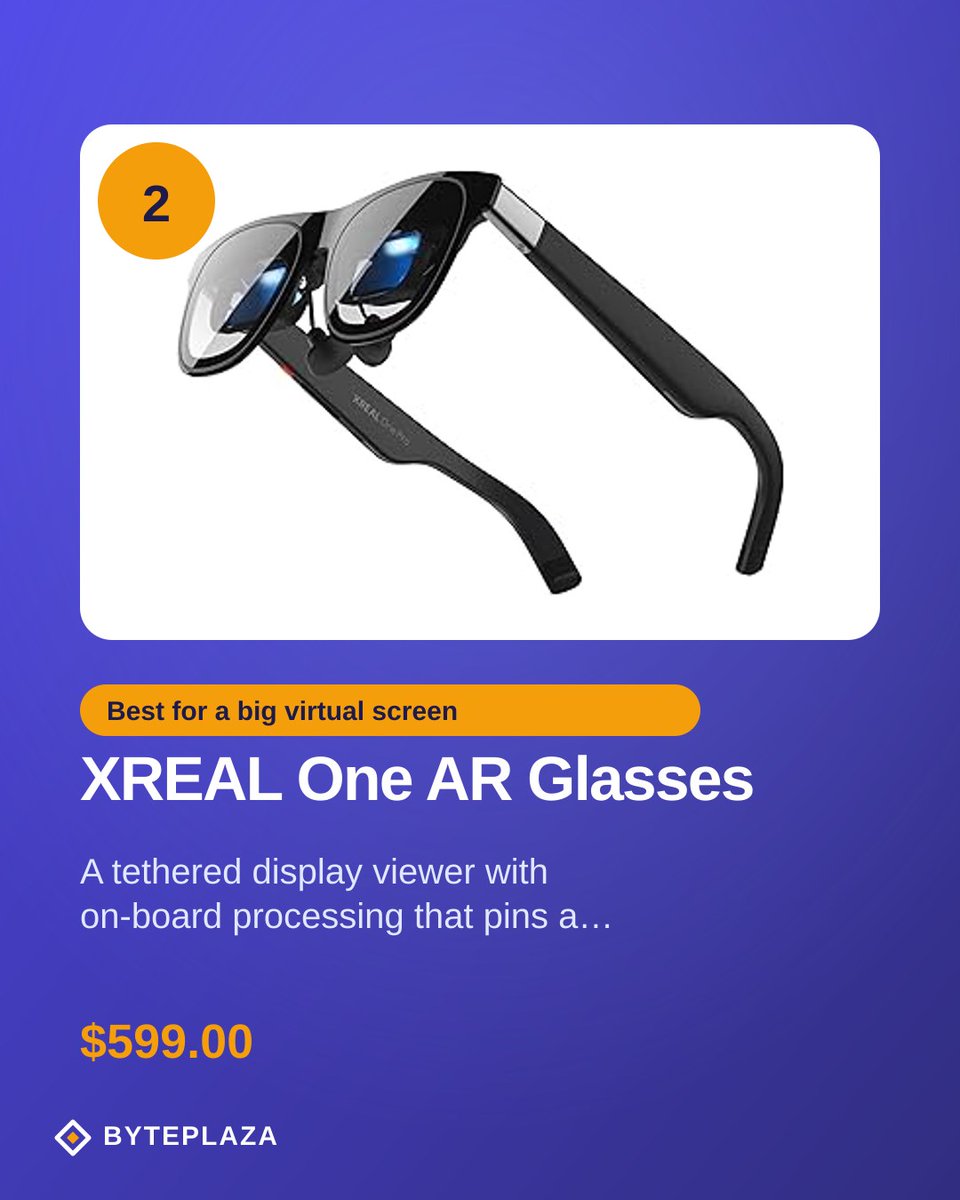 byteplaza's tweet photo. Smart Glasses in 2026: The Road to All-Day AR

We ranked the 3 best. 🧵👇 https://t.co/fmUGtJVjbP