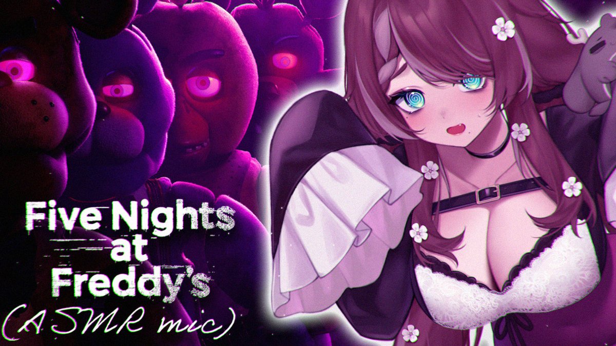 SugiAoki's tweet photo. ASMR!! But I play Five Nights at Freddy’s at the same time 🍕

I will do my best not to yell >< 

🐻 7pm EST / 8am JST https://t.co/YNYuqjn3dG