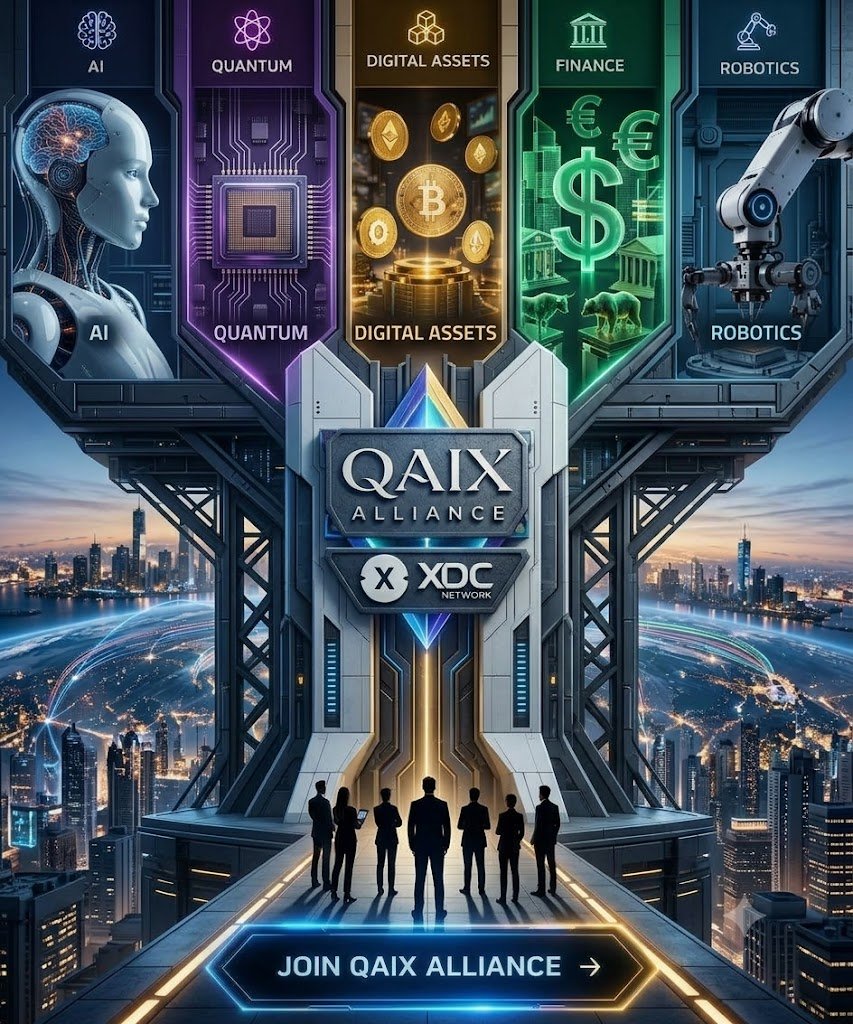 Crypto_And_Alex's tweet photo. ⚙️ @QAIXAlliance connects AI, quantum, finance &amp; robotics, powered by @XDCNetwork.

🤖 AI &amp; robotics
⚛️ Quantum
💳 Finance
🌐 Next-gen tech

🔥 Don’t just watch the convergence. Join it.

🔗 : https://t.co/UFOdNoKx1v

#QAIX #XDC #AI #Quantum #Robotics #Finance https://t.co/L3vNUcuXvI