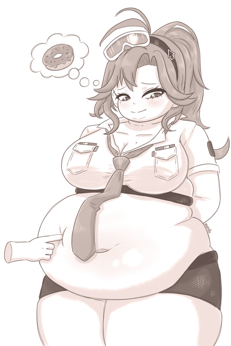 steamymandu's tweet photo. Donuts have done a number on Kyoko https://t.co/baHdxMpPrf