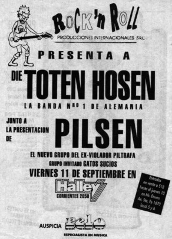 CheQueEsperas's tweet photo. Primera vez de los Hosen en Bs As en el 92, tocaron en Halley y pararon en el Bauen. Yo iba al colegio justo enfrente y recuerdo estar en clases mirando por la ventana y verlo a Campino asomado vomitando y desparramando cerveza desde el balcón a la gente que pasaba.9am https://t.co/IkF35brZiI