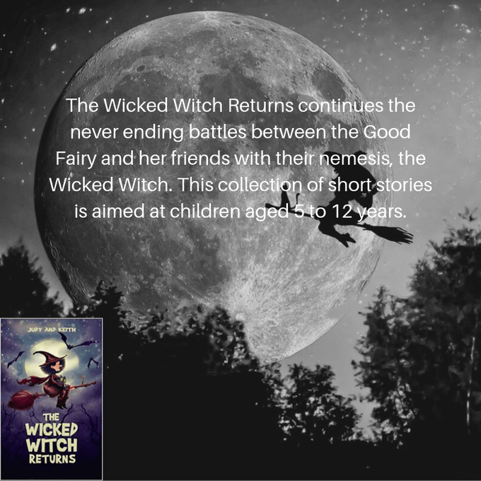 JudyandKeith's tweet photo. @JackWillems1986 #Halloween #Giveaway #Sale this wknd ONLY!
Watch out
The Wicked Witch is about
Download 2 Amazon bestsellers 4 free
Give the #gift of #reading 2 someone U❤️
#shortstories #childrensbooks #bedtimereading #fantasy #chapterbooks #kidlit
Inspired by our family
https://t.co/FHftgTj5px https://t.co/bNyHbwoDYd