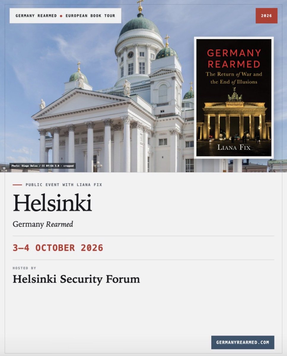 LianaFix's tweet photo. No better place than the Helsinki Security Forum by @FIIA_fi and @HiskiHaukkala to discuss the ideas of my book with a Finnish audience - moderated by the wonderful @MarcoSiddi 👇 https://t.co/v9hQy2CNJi https://t.co/qjX82GvCzS