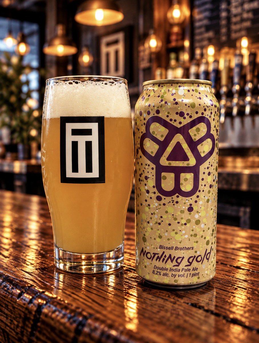 BeerAdviser's tweet photo. ✨ Nothing Gold — @BissellBrosBrew 

8.2% Double Hazy IPA. Creamy, juicy, tropical &amp; citrusy.

Been a LONG time since I've had Bissell Brothers.

Apparently nothing gold can stay.
My hair can confirm. 😂

⭐ 4.523 / 5.0

#BeerAdviser #BissellBrothers #DoubleIPA #MaineBeer #IPA https://t.co/eOhq0Et1CK