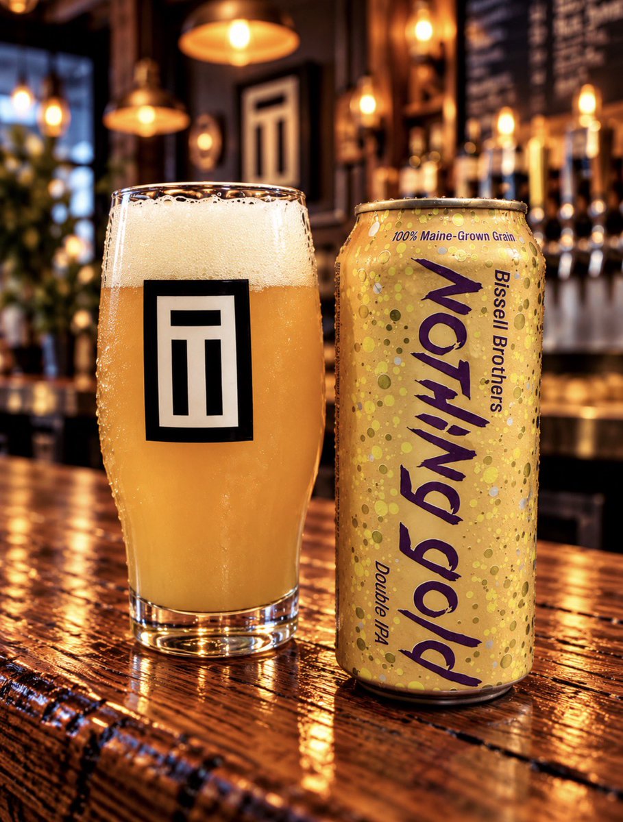 BeerAdviser's tweet photo. ✨ Nothing Gold — @BissellBrosBrew 

8.2% Double Hazy IPA. Creamy, juicy, tropical &amp; citrusy.

Been a LONG time since I've had Bissell Brothers.

Apparently nothing gold can stay.
My hair can confirm. 😂

⭐ 4.523 / 5.0

#BeerAdviser #BissellBrothers #DoubleIPA #MaineBeer #IPA https://t.co/eOhq0Et1CK
